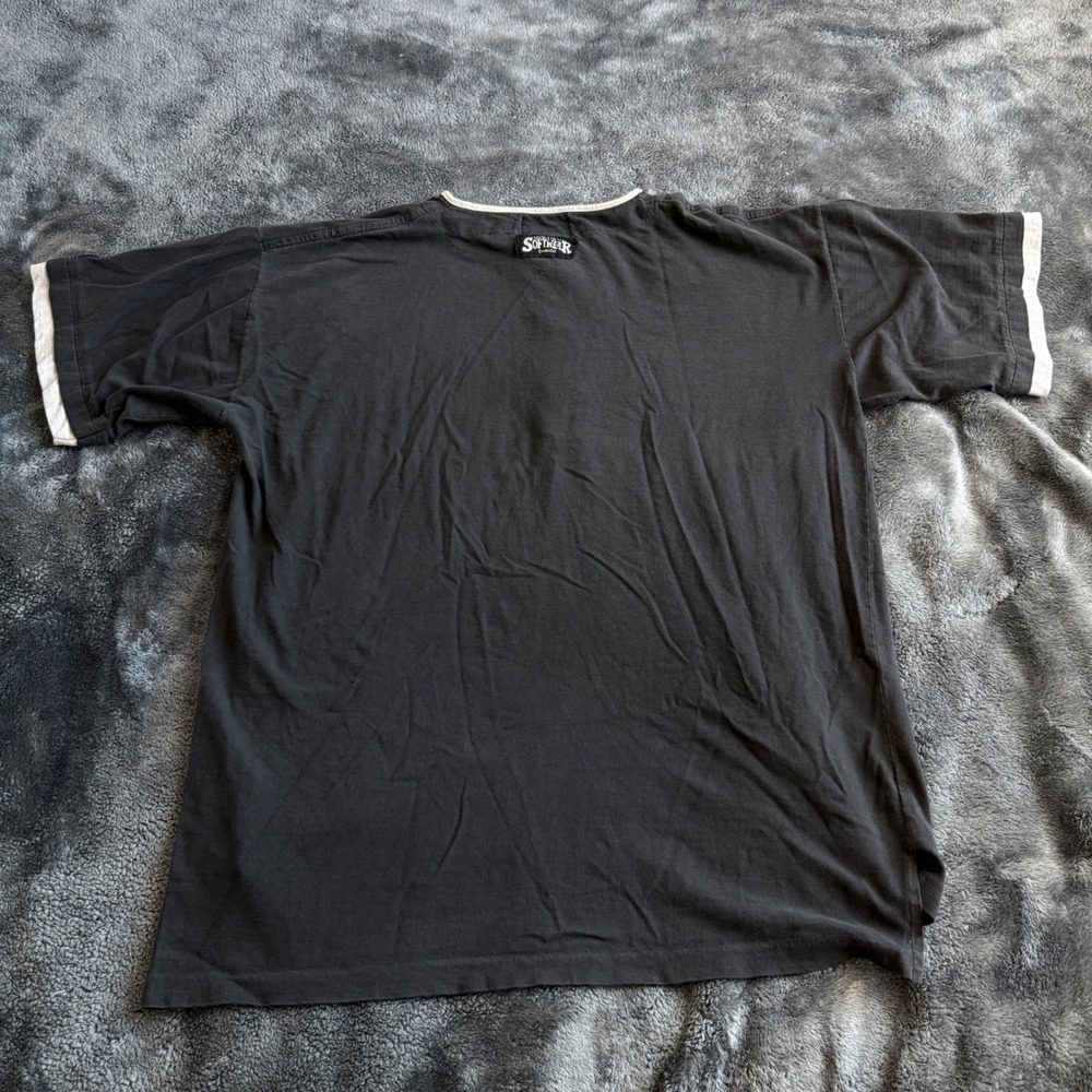 Vintage Edmonton Eskimos CFL Henley T-Shirt Athletics Softwear Canada Mens XL - Picture 5 of 7